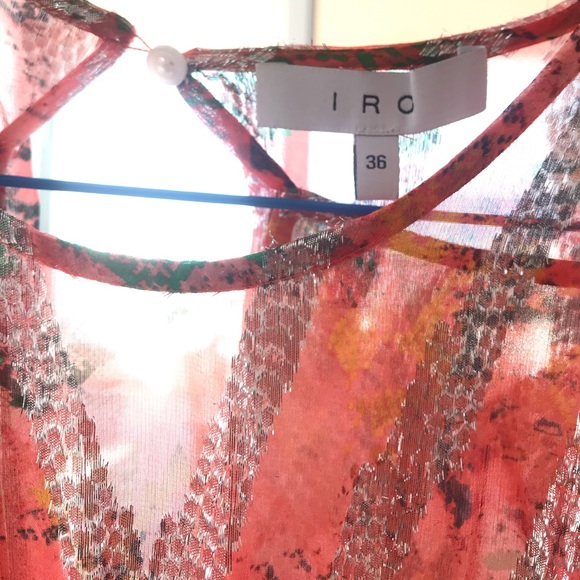 🌟SOLD🌟 IRO metallic silk dress - Picture 3 of 4